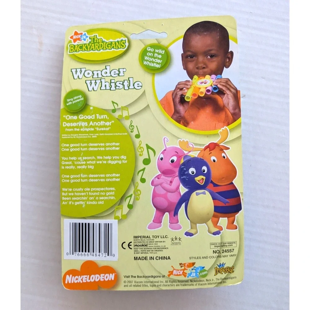 Backyardigans Toy Instruments Harmony Harmonica Wonder‎ Whistle Nickelodeon 2007